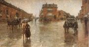 Childe Hassam Rainy Day oil